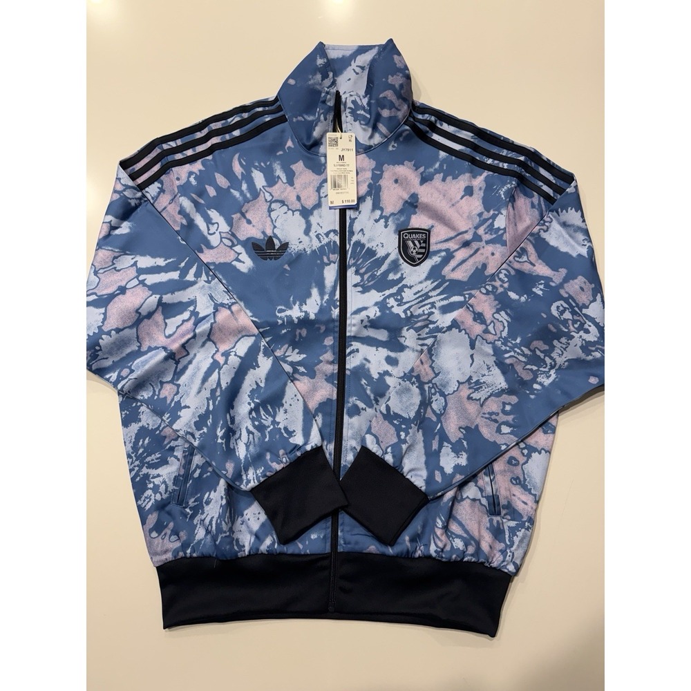 Adidas San Jose Earthquakes Firebird Track Jacket Mens M Trace Royal MLS JY7911